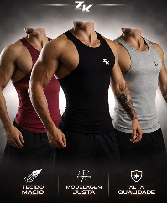 KIT 3 REGATAS LEVE + PAGUE -